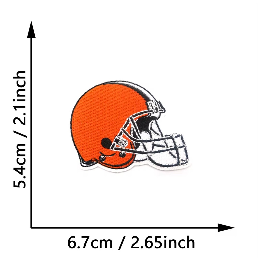 Cleveland Browns NFL Patches DIY Football All Teams Embroidered Shaduer Sanders